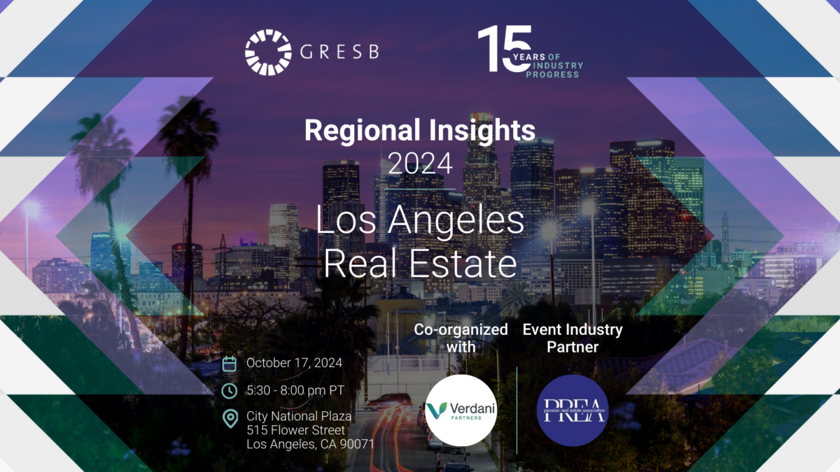 GRESB Regional Insights 2024 - Los Angeles, USA - GRESB